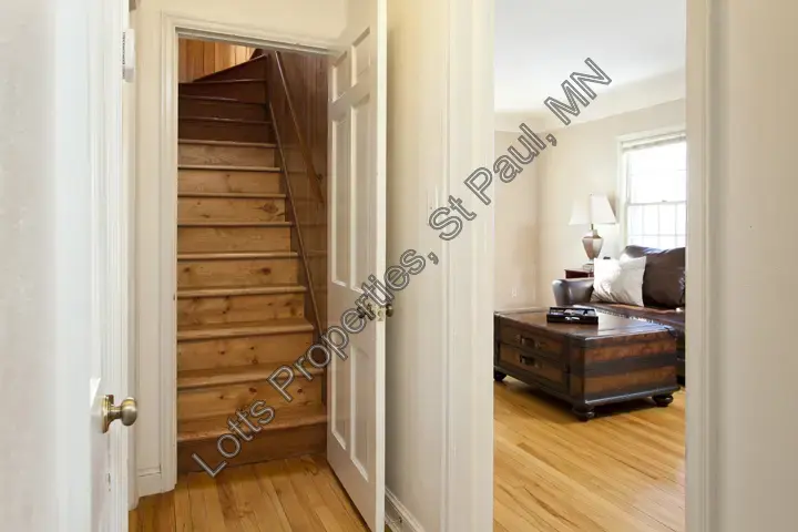 Entry hall with stairway leading to the upper level