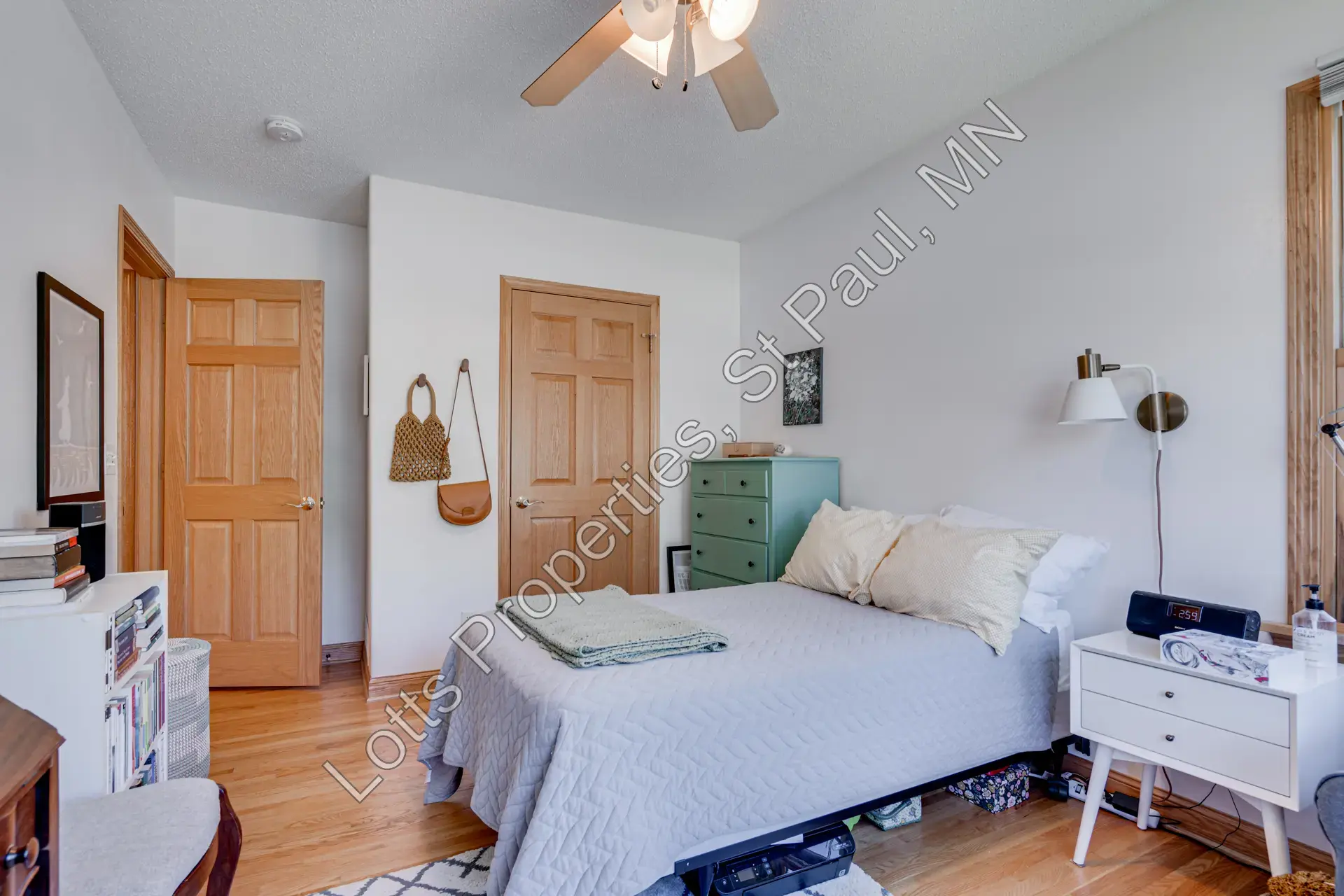 Reverse view of the east main-floor bedroom near the front of the house
